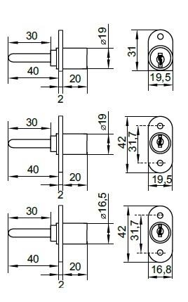 SISO 1018 ø16,5x20mm centrálny