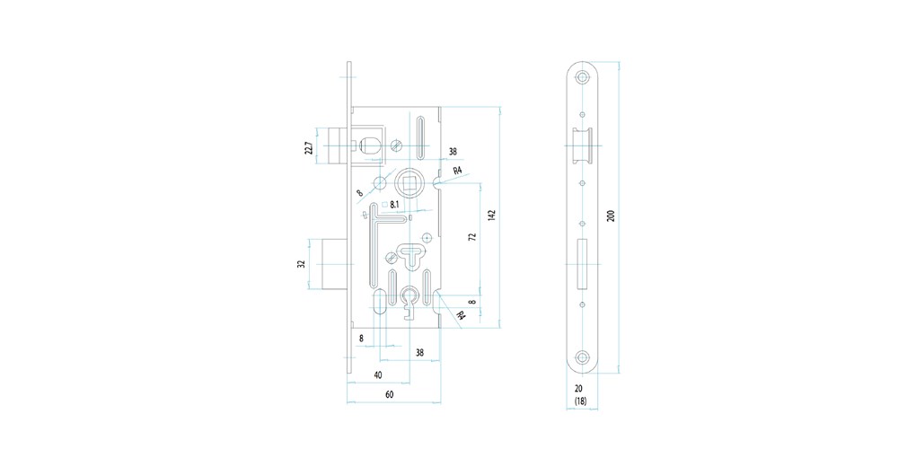 FAB zadlabávací zámok 5210