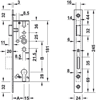 BKS Zadlabavací zámok  1314 0011