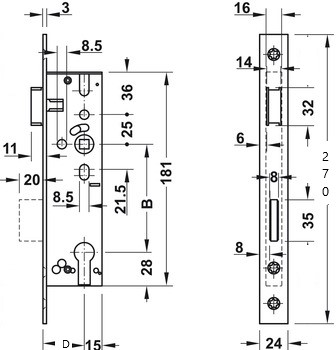 BKS Zadlabávcí zámok 1314 0091