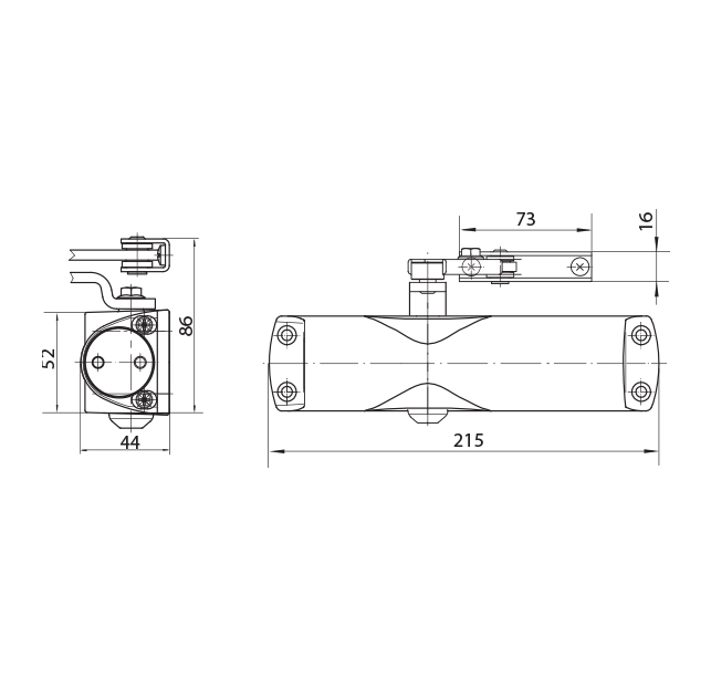 GEZE TS 1000 s ramienkom 