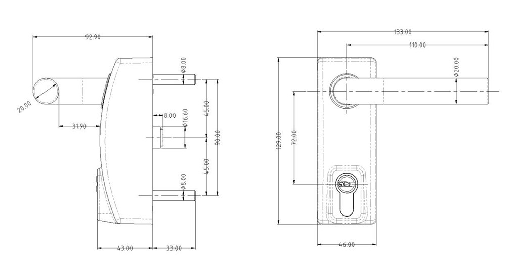 Assa Abloy PED A220 Kľučka